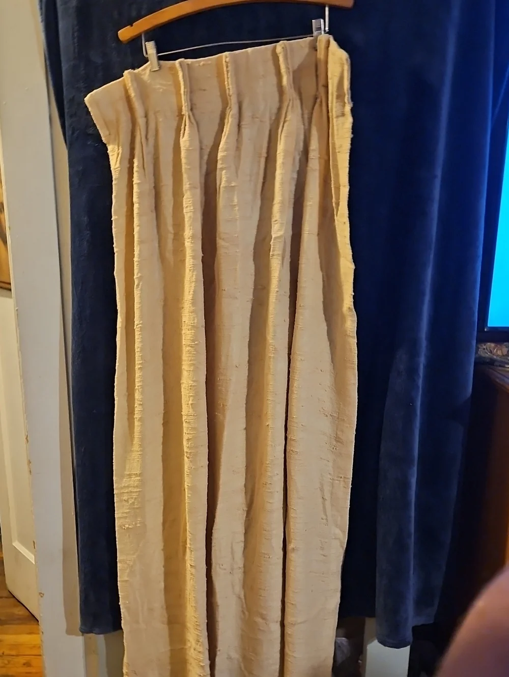 Vintage Fine Quality Draperies In Cream Color Set Of 4